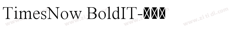 TimesNow BoldIT字体转换 TimesNow BoldIT字体转换